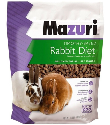 Imagen 1 de 3 de Alimento Mazuri Conejo Excelente Calidad 1 Kilo - Aquarift