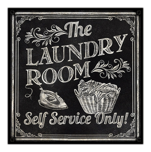 #328 - Cuadro Decorativo Vintage - Laundry Lavadero Ropa 