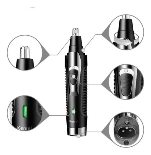 Máquina 2 Em 1 Remover Pelos Barba E Nariz Acabamento E