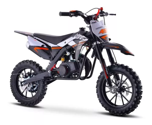 Mini Moto Infantil Gasolina 2 Tempos 49CC Cross Trilha Off Road Importway  WVDB-006 Dirt - PRETO