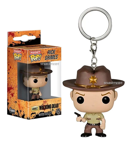 Llavero Pop Rick Grimes Walking Dead Funko Pop! Keychain Sk