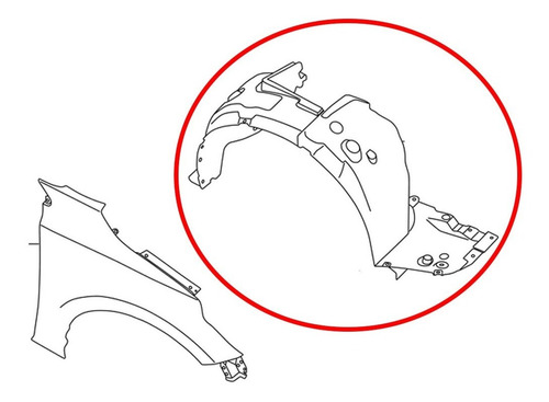 Guardafango Delantero Derecho Nissan New Sentra B18