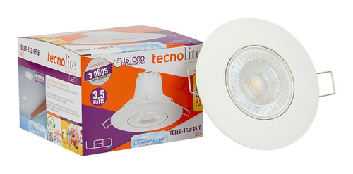 Lampara De Techo Led Naos Blanco 3w 100-240v 6500k Tecnolite