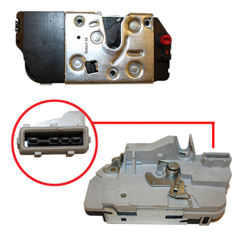 Cerradura De Puerta Trasera Izquier Original Peugeot 206 207