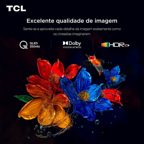 Smart Tv 50 Tcl, 4k Uhd, Qled, Google Tv - 50p7k