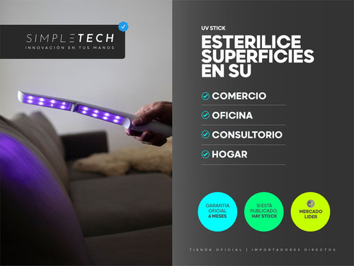 Imagen 3 de 6 de Luz Germicida Uv Fija Mata Bacterias Esteriliza Indoor Hogar
