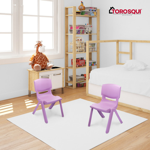 Silla Para Niños De Plástico Resistente | 2 Pack | Torosqui