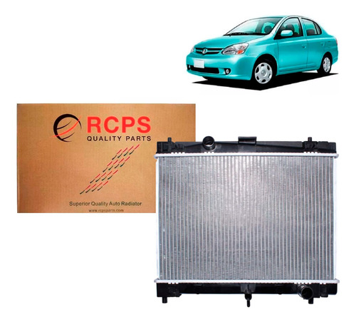 Radiador De Agua 16 Valv Mec Toyota Yaris 1.5 1999 - 2005