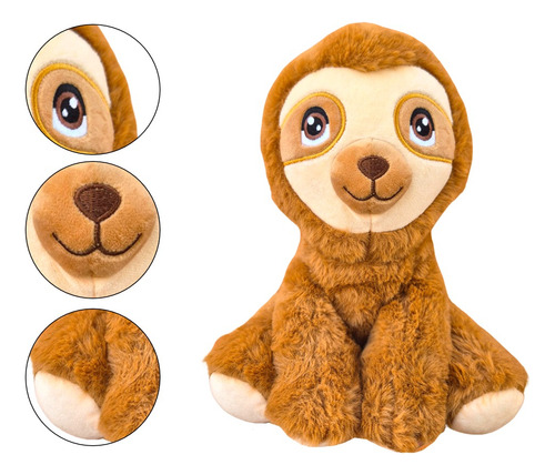 6 Peluches De Animales Selva Jirafa Elefante Mono Colección Animales