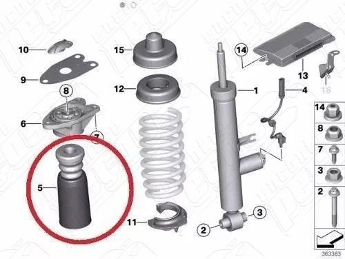 Kit Amortecedor Traseiro Bmw 316i 320i 325i 420i F30 F32