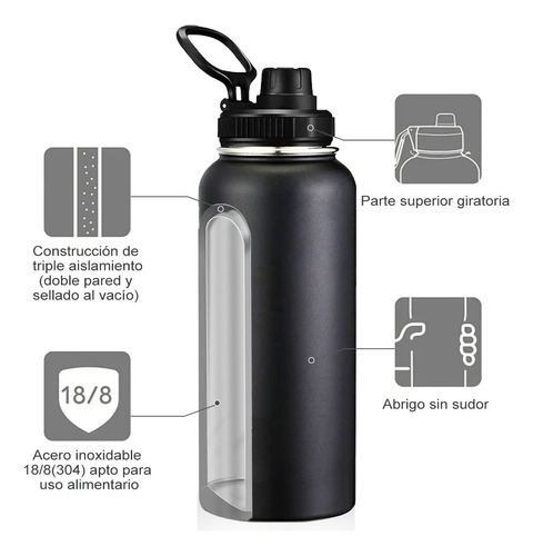 De Termo Vaso Botella Acero Inoxidable Con Fría/caliente 32