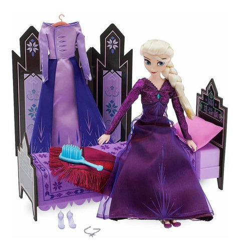 Play Set Elsa Frozen 2 Muñeca 29cm Dormitorio Disney Store