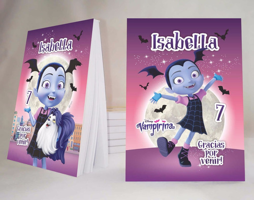 Vampirina Souvenir Anotador Personalizado X32!!!