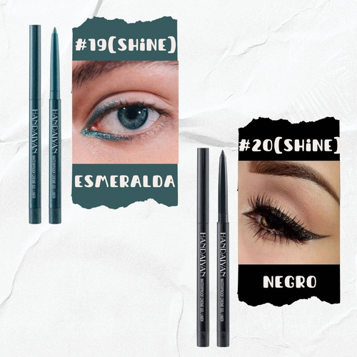 Delineador De Colores Maquillaje Larga Duración Crema