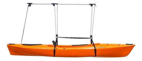 Sistema De Polea Para Kayak Y Canoas Hasta 68 Kg Negro/verde Azulado