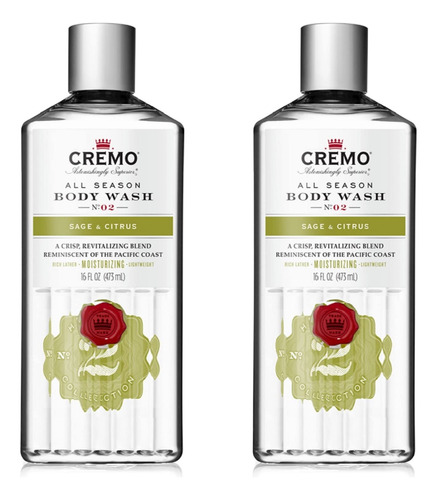 Cremo Rich-lathering Sage & Citrus Body Wash, Una Combinacio