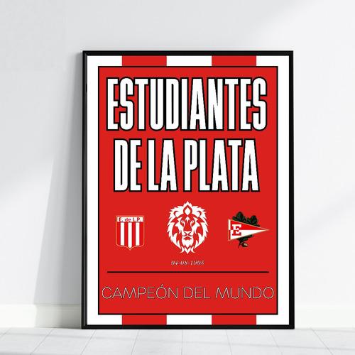 Cuadro Deco Futbol Estudiantes De La Plata Regalo 03