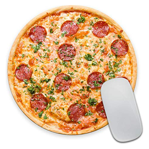 Mouse Pad Redondo De Pizza, Mouse Pad De Pizza De Peppe...