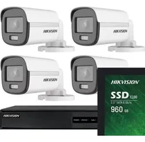 Comprar Kit Seguridad Hikvision Dvr 8ch+4 Cam 2mp Colorvu+1tb Ssd