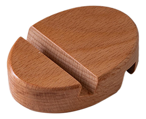 Soporte De Madera Para Teléfono Móvil, Universal, Oval