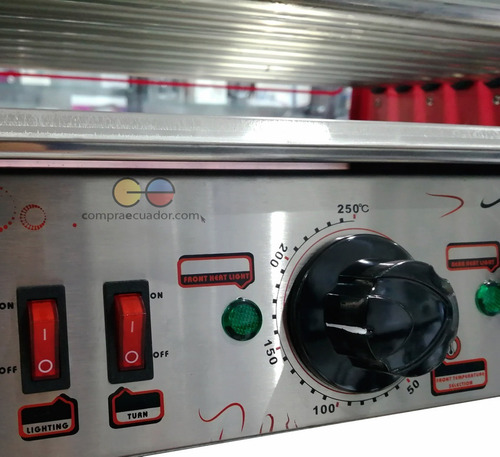 Verly Máquina Comercial De Hot Dogs 9 Rodillos 1500 W 110v