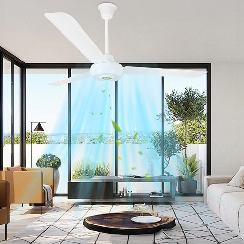Ventilador De Techo Con 3 Aspas De Metal 140 Cm Blanco 1.4 M 60hz Blanco Blanco Metal 3