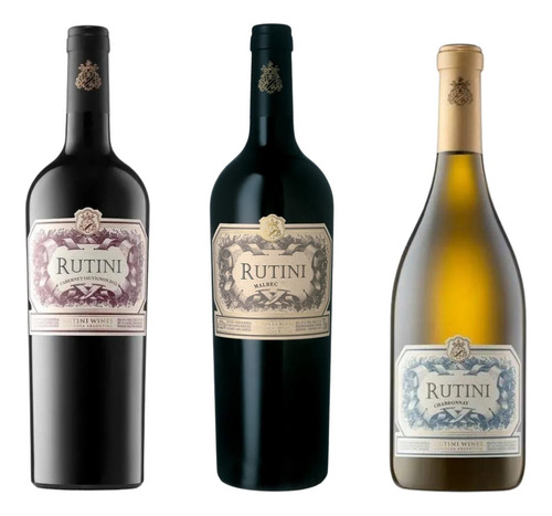 Rutini Malbec 750ml + 1 Cabernet Sauvignon + 1 Chardonnay