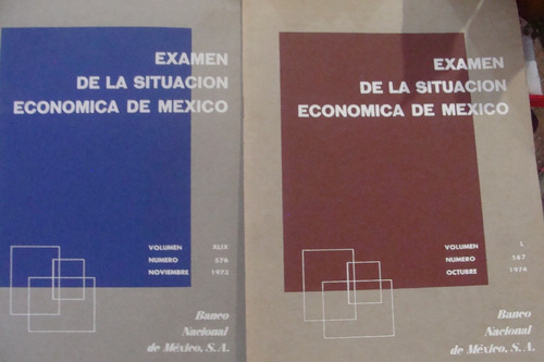 2 Tomos Examen De La Situacion Economica De Mexico