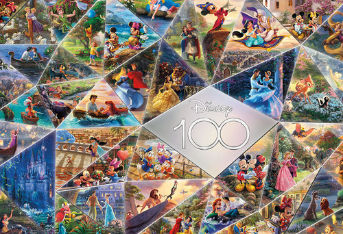 Ceaco - 100 Aniversario De Disney - Thomas Kinkade - Collag