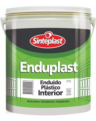 Enduplast Enduido Plastico Interior 25kgs Sinteplast Mapache