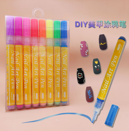 Decoración De Uñas Nails Paint Pen Bolígrafo De Punto