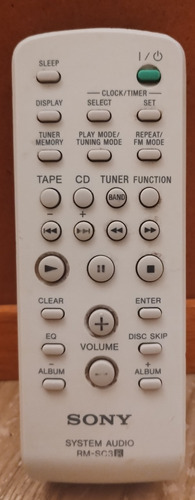 Sony Genezy: Control Remoto Para Minicomponente Original 