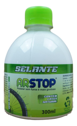 Selante Tubeless Arstop 300ml Pneu Mtb Speed Vedação De Furo