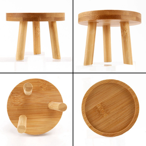 Soporte De Madera Para Plantas Con Base Para Macetas, Tabure