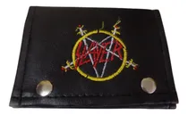 Comprar Billeteras De Slayer Cuero Bordada Rockería Que Sea Rock