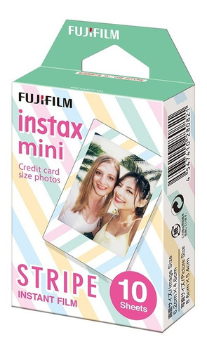 Imagen 3 de 5 de Película Fujifilm Instax Mini Stripes (10 Hojas)
