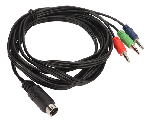 Cable Mini Din A 3 Dc De 3,5 Mm, Conector De 9 Pines, Sonido