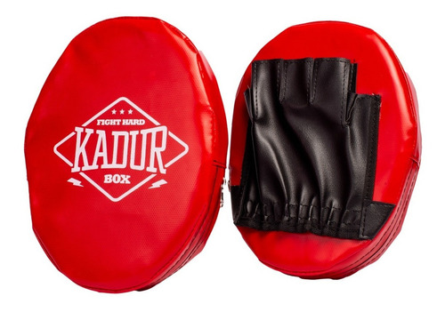 Guantes Focos Planos Box Boxeo Impacto Kick Boxing Mma Color Rojo