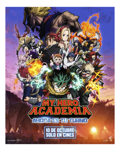 Poster De My Hero Academia: Ahora Es Tu Turno