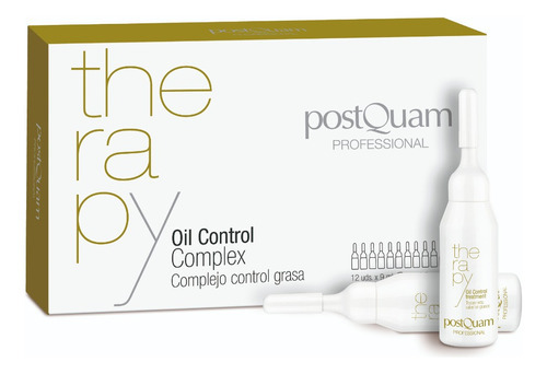 Tratamiento Control Grasa Cabello Ampolleta Therapy 12 X9 Ml