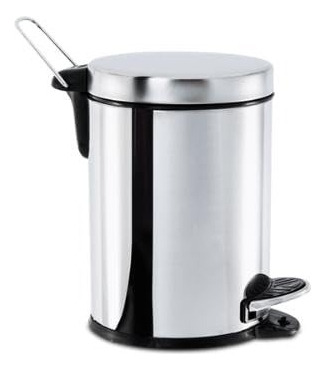 Lixeira Inox 12 Litros Com Pedal E Cesto Removível Estilo