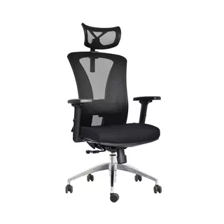 Silla De Oficina Giratoria Bonno Presidente Versalles Color Negro