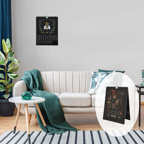 Js Colgante De Pared Ilustrado Con Calendario Lunar 2025 De