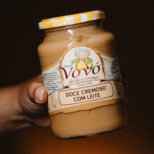 3x Doce Cremoso De Leite Vovó De São Lourenço 650g