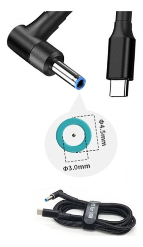 Adaptador De Cabo De Carregamento Usb C Para Laptop C Para 4