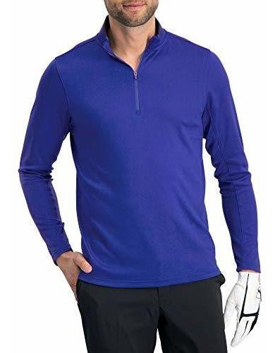 Sudadera De Golf Con Media Cremallera Para Hombre, Forro Pol