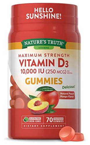 La Verdad De La Naturaleza Vitamina D3 Gummies Ten Ccwqk