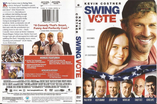 Swing Vote Dvd Kevin Costner Madeline Carroll Dennis Hopper