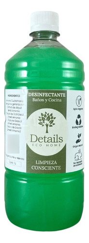 Desinfectante Vegano Baño/cocina Pino Menta 1 Lt Eco Home