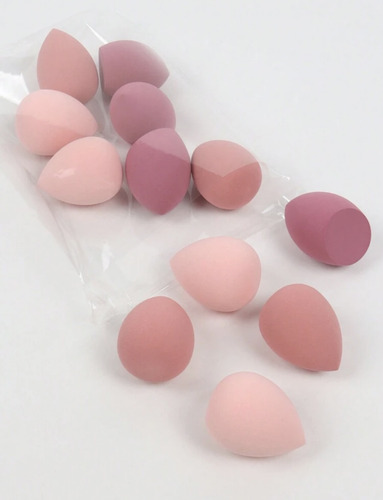 Set 12 Esponja De Maquillaje Para Difuminar Corrector Y Base